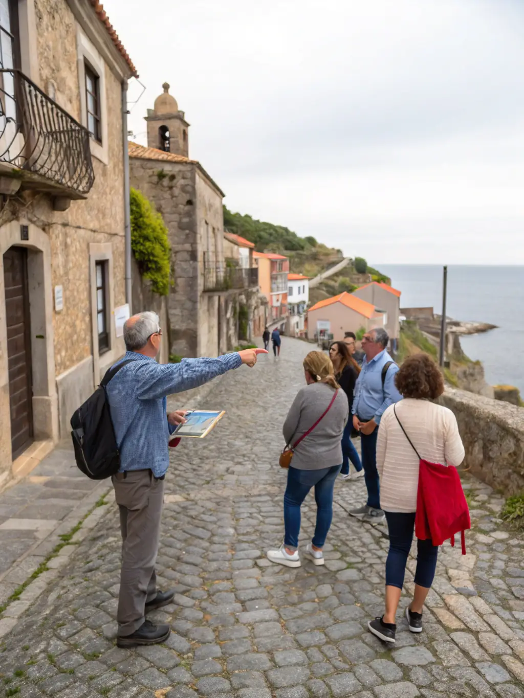 A scenic image of a guided tour in the Burgundy region, highlighting historical landmarks and cultural heritage, organized with the support of DEGLING'OS.